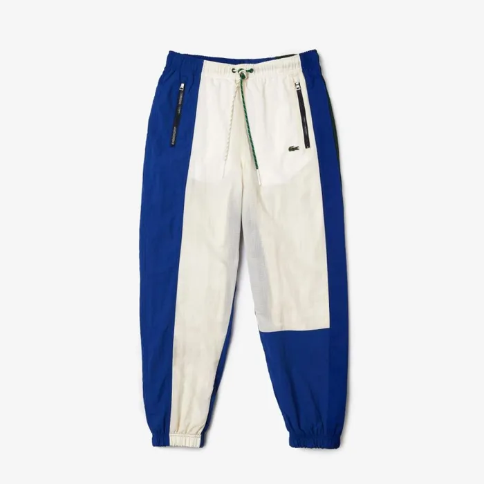Sweatpants and Trousers Men Lacoste Men039s LIVE Colorblock Light Joggers White Blue Green X53 Sweatpants and Trousers Men Lacoste Men039s LIVE Colorblock Light Joggers White Blue Green X53