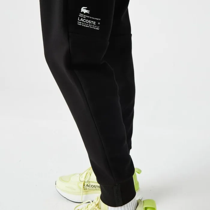 Sweatpants and Trousers Men Lacoste Men039s Reflective Print Joggers Black 031