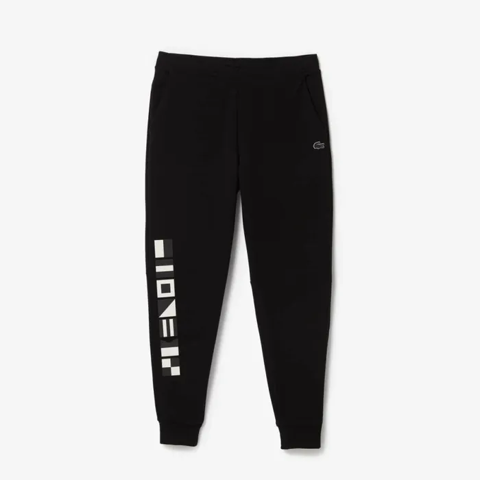 Sweatpants and Trousers Men Lacoste Men039s Reflective Print Joggers Black 031