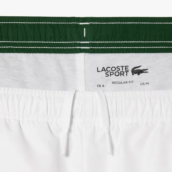 Sweatpants and Trousers Men Lacoste Men039s Regular Fit Logo Stripe Sweatpants White Green 737