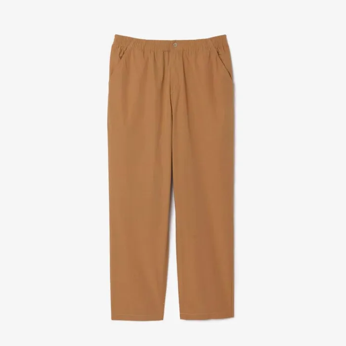 Sweatpants and Trousers Men Lacoste Men039s Relaxed Fit Lightweight Cotton Pants Beige It5
