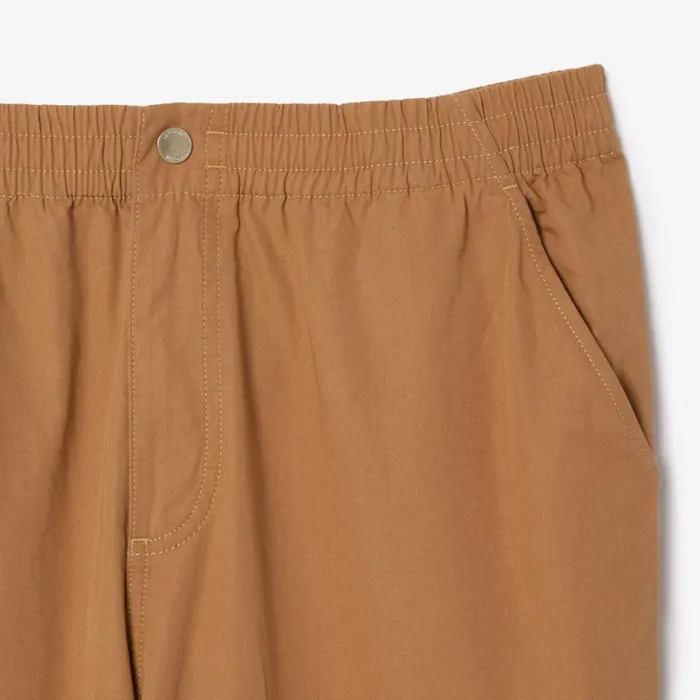 Sweatpants and Trousers Men Lacoste Men039s Relaxed Fit Lightweight Cotton Pants Beige It5