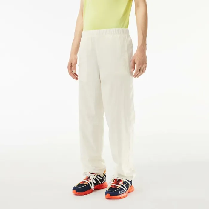 Sweatpants and Trousers Men Lacoste Men039s Relaxed Fit Striped Pants White 70v