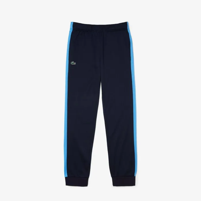 Sweatpants and Trousers Men Lacoste Men039s SPORT AbrasionResistant Tennis Joggers Navy Blue Blue White 61e