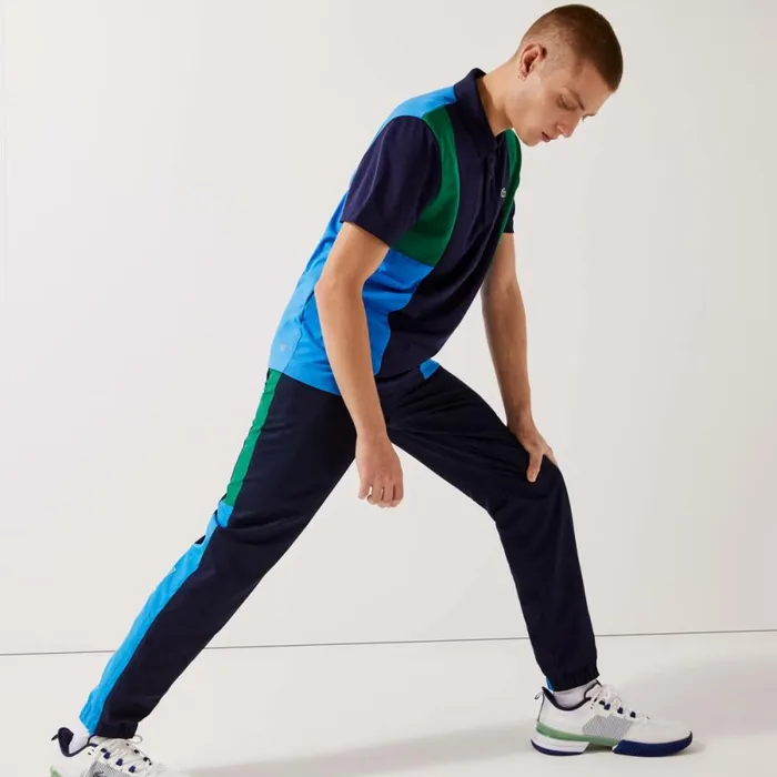 Sweatpants and Trousers Men Lacoste Men039s SPORT Colorblock Bands Joggers Navy Blue Green Blue White M7z Sweatpants and Trousers Men Lacoste Men039s SPORT Colorblock Bands Joggers Navy Blue Green Blue White M7z
