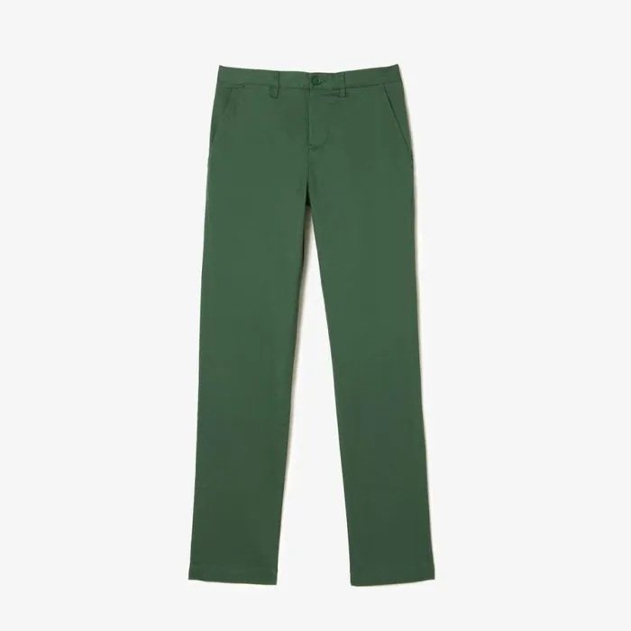 Sweatpants and Trousers Men Lacoste Men039s Stretch Cotton Slim Fit Pants Dark Green Smi