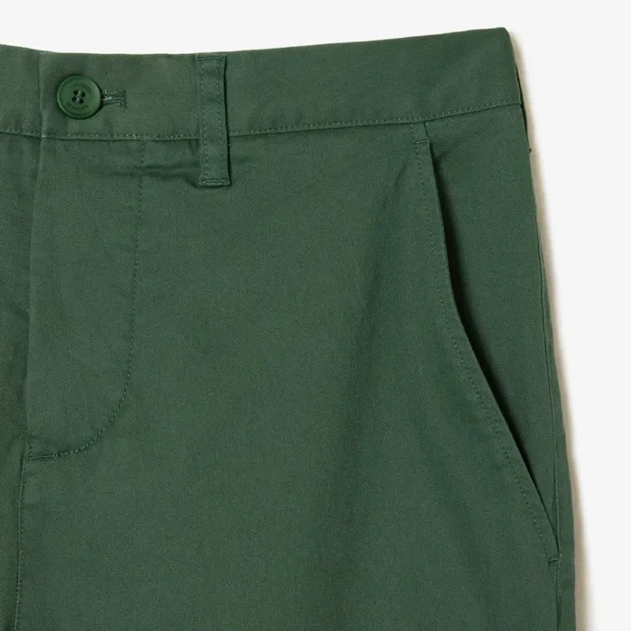 Sweatpants and Trousers Men Lacoste Men039s Stretch Cotton Slim Fit Pants Dark Green Smi