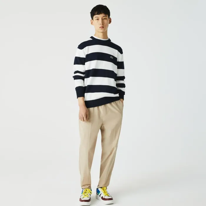 Sweatpants and Trousers MenWomen Lacoste Mens WaterResistant Pants Beige C5u