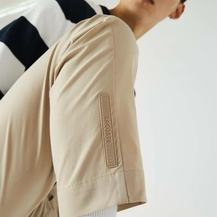 Sweatpants and Trousers MenWomen Lacoste Mens WaterResistant Pants Beige C5u
