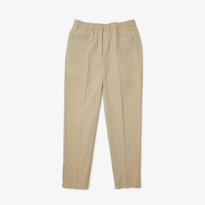 Sweatpants and Trousers MenWomen Lacoste Mens WaterResistant Pants Beige C5u
