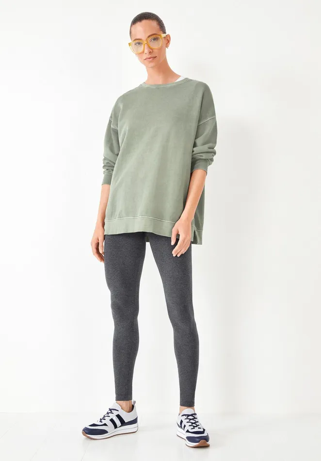 Sweatshirts and Hoodies Women Hush Mia Oversized Sweatshirt Washed Khaki