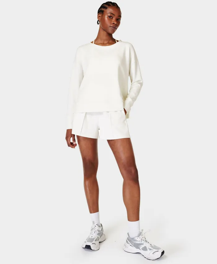 Sweaty Betty Sand Wash Cloudweight Short Lily White Women Shorts Skirts