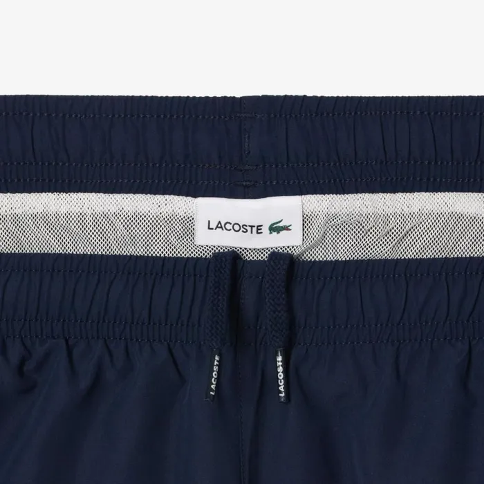 Swim Kids Lacoste Kids039 Colorblock Swim Trunks Navy Blue Bordeaux White Irz