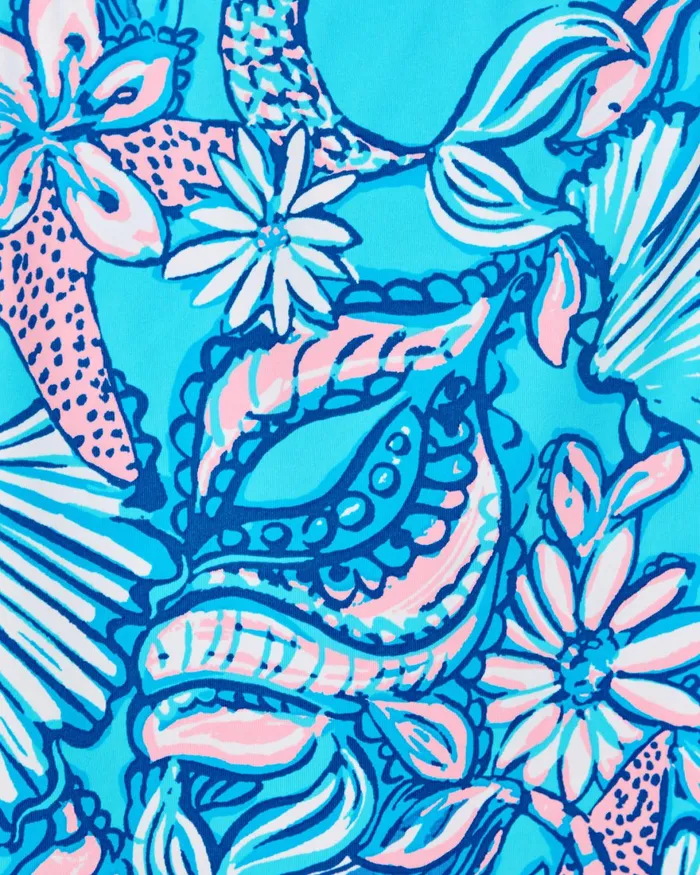 Swim Women Lilly Pulitzer Kellyann Skirted Swim Bottom Amalfi Blue Sound The Sirens