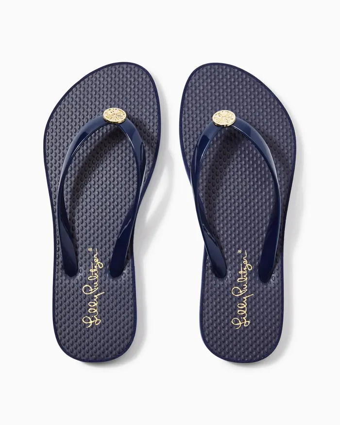 Swim Women Lilly Pulitzer Pool Flip Flop True Navy Swim Women Lilly Pulitzer Pool Flip Flop True Navy