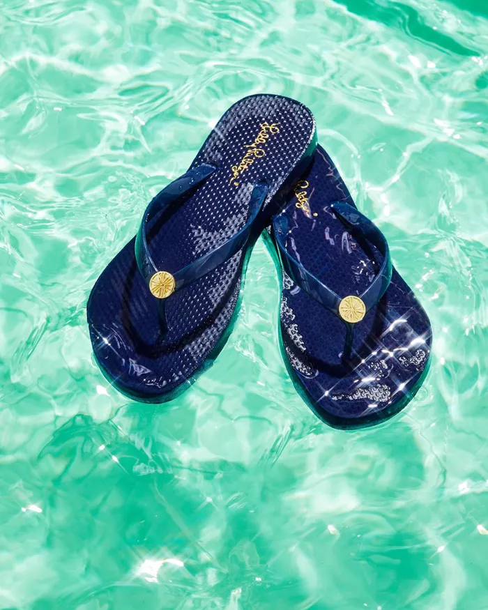 Swim Women Lilly Pulitzer Pool Flip Flop True Navy Swim Women Lilly Pulitzer Pool Flip Flop True Navy