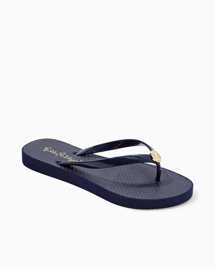 Swim Women Lilly Pulitzer Pool Flip Flop True Navy Swim Women Lilly Pulitzer Pool Flip Flop True Navy