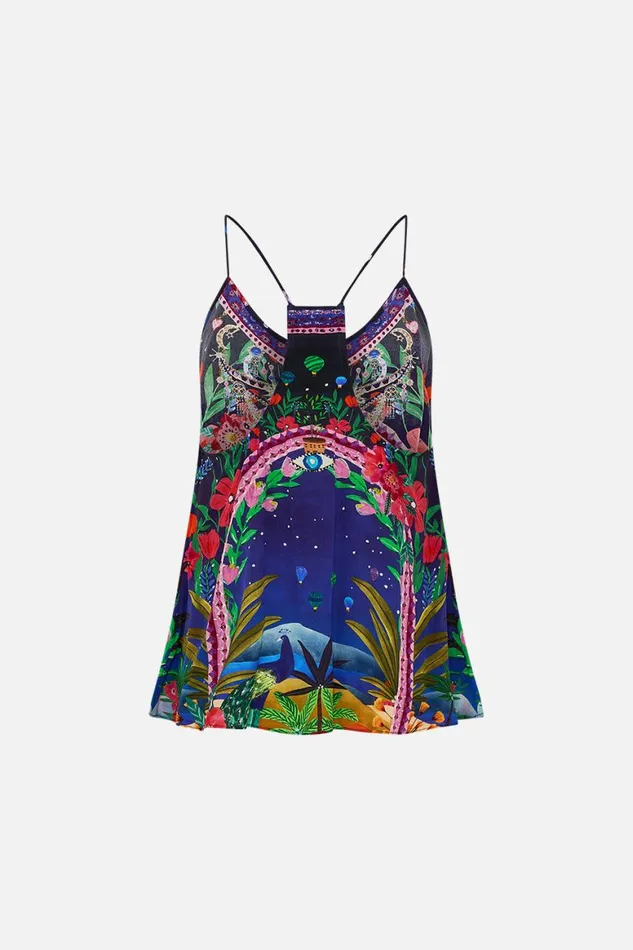 T BACK SHOESTRING TOP MIDNIGHT MUSES Midnight Muses Womens Camilla Cami Tops