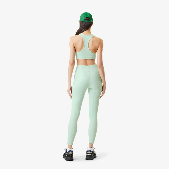 TShirts and Tops Women Lacoste Women039s Lacoste X Bandier Ribbed Sports Bra Green 6un