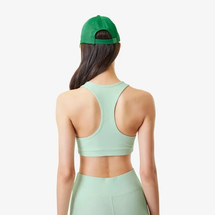 TShirts and Tops Women Lacoste Women039s Lacoste X Bandier Ribbed Sports Bra Green 6un