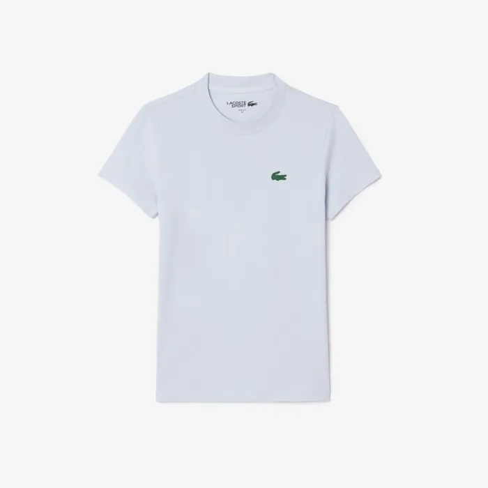TShirts and Tops Women Lacoste Women039s Organic Cotton UltraDry Jersey TShirt Phoenix Blue J2g