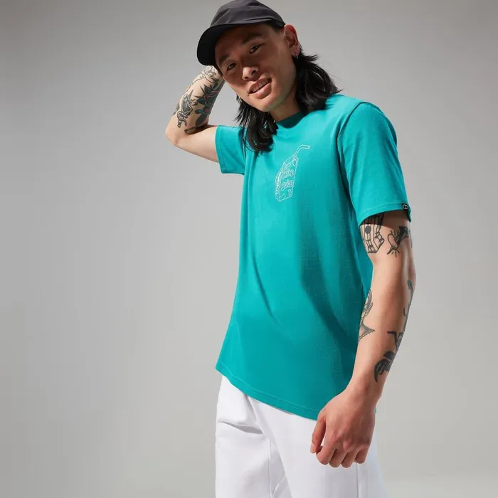 TShirts Men Berghaus Mens Hike Juice Short Sleeve Tee 8211 Turquoise