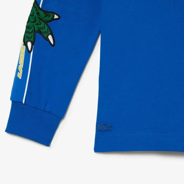 TShirts Men Lacoste Men039s Branded Band TShirt Blue K1q
