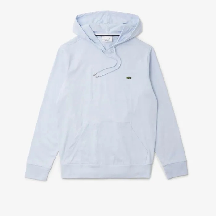 TShirts Men Lacoste Men039s Cotton Jersey Hooded TShirt Phoenix Blue J2g