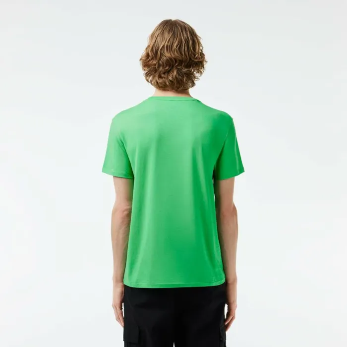 TShirts Men Lacoste Men039s Crew Neck Pima Cotton Jersey TShirt Green Uyx