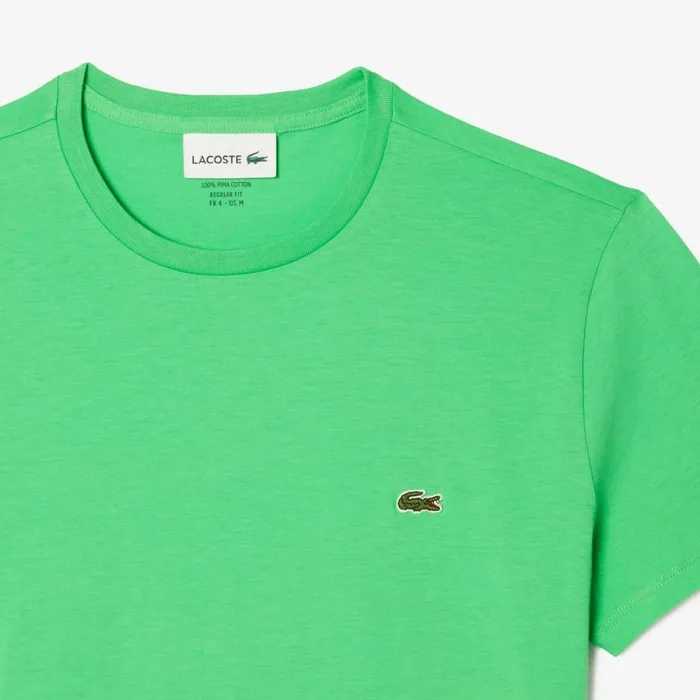 TShirts Men Lacoste Men039s Crew Neck Pima Cotton Jersey TShirt Green Uyx
