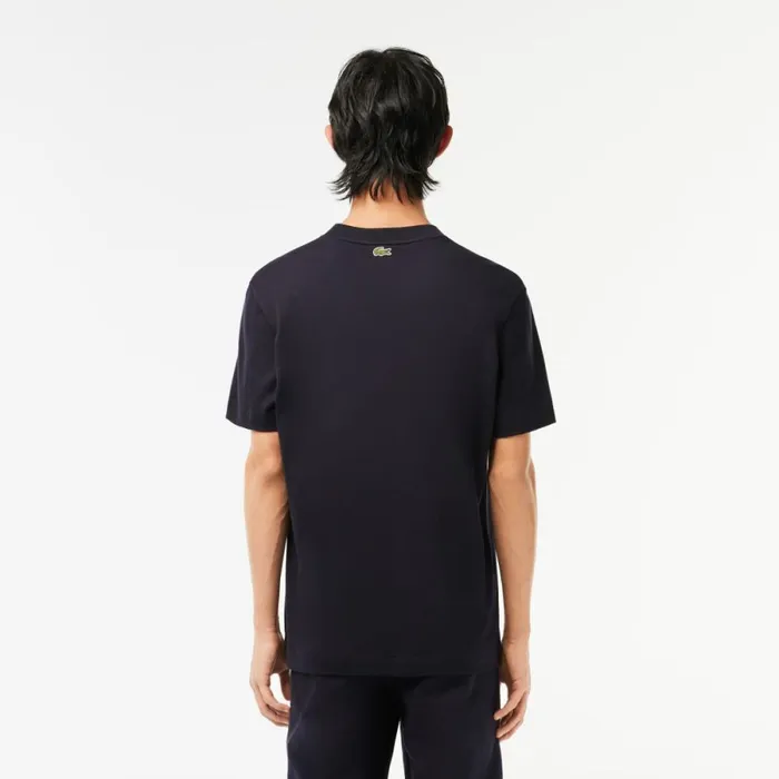 TShirts Men Lacoste Men039s Regular Fit Iconic Croc TShirt Abysm Blue Hde