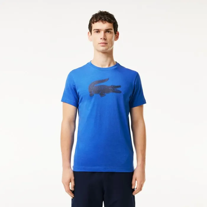 TShirts Men Lacoste Men039s Sport 3D Print Croc Jersey TShirt Blue Navy Blue Iuu