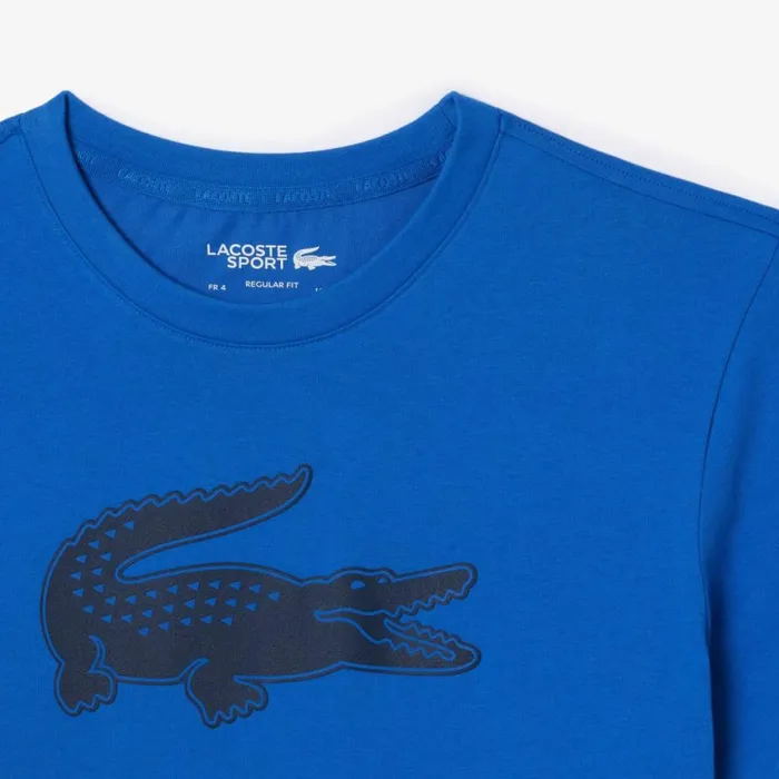 TShirts Men Lacoste Men039s Sport 3D Print Croc Jersey TShirt Blue Navy Blue Iuu