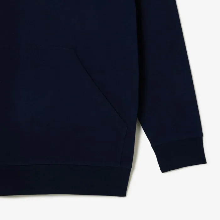 TShirts Men Lacoste Mens Big Fit Hooded TShirt Navy Blue 166