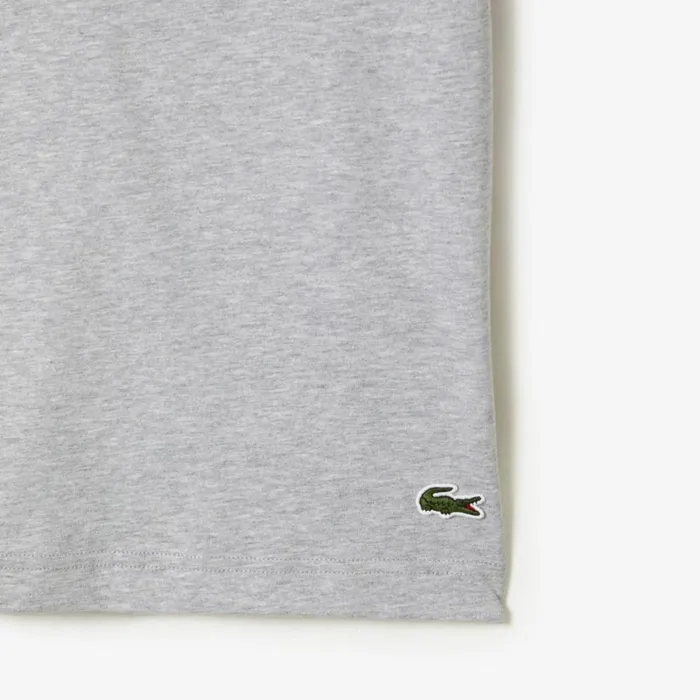 TShirts Men Lacoste Mens Cotton Jersey Print TShirt Grey Chine Cca