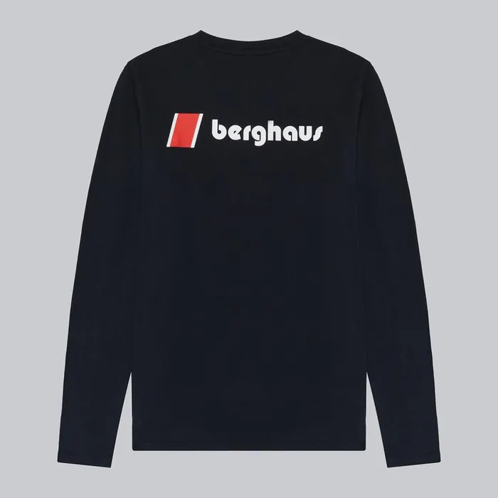 TShirts MenWomen Berghaus Heritage FandB Logo Long Sleeve TShirts 8211 Black TShirts MenWomen Berghaus Heritage FandB Logo Long Sleeve TShirts 8211 Black