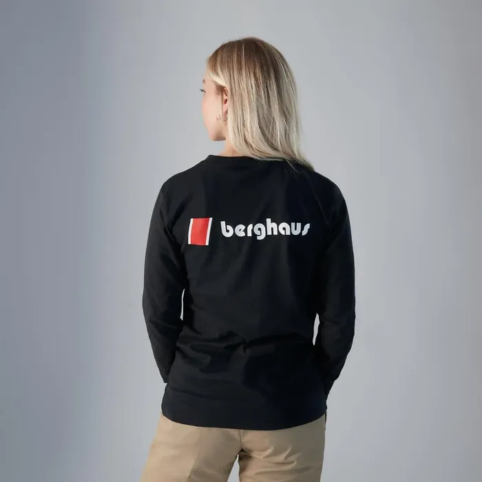 TShirts MenWomen Berghaus Heritage FandB Logo Long Sleeve TShirts 8211 Black TShirts MenWomen Berghaus Heritage FandB Logo Long Sleeve TShirts 8211 Black