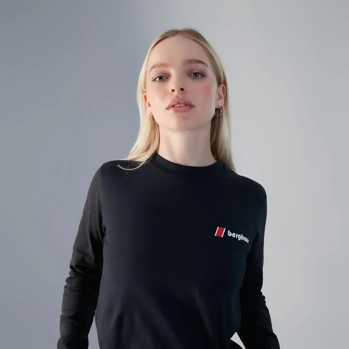 TShirts MenWomen Berghaus Heritage FandB Logo Long Sleeve TShirts 8211 Black TShirts MenWomen Berghaus Heritage FandB Logo Long Sleeve TShirts 8211 Black