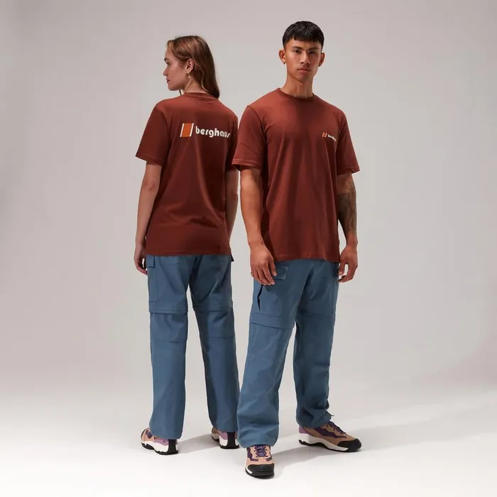 TShirts MenWomen Berghaus Orginal Heritage FandB Logo TShirt 8211 Dark Brown