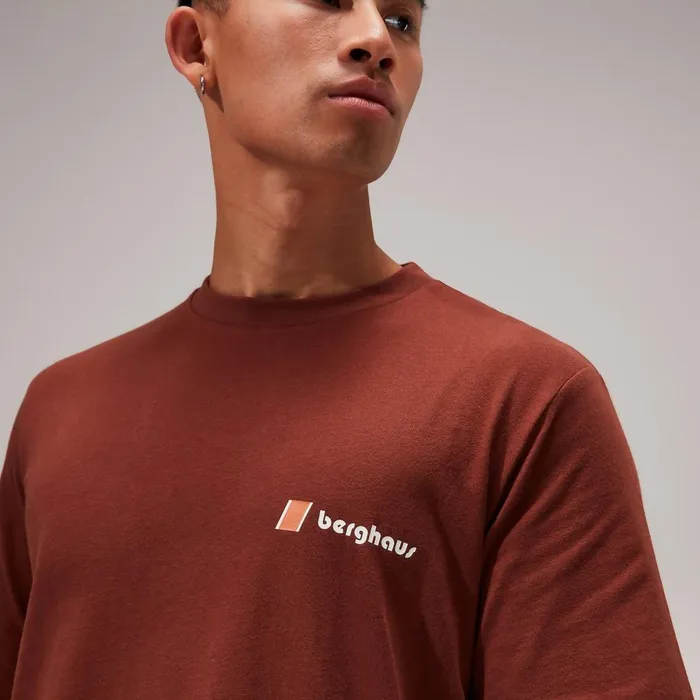 TShirts MenWomen Berghaus Orginal Heritage FandB Logo TShirt 8211 Dark Brown