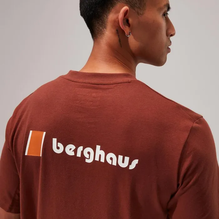 TShirts MenWomen Berghaus Orginal Heritage FandB Logo TShirt 8211 Dark Brown
