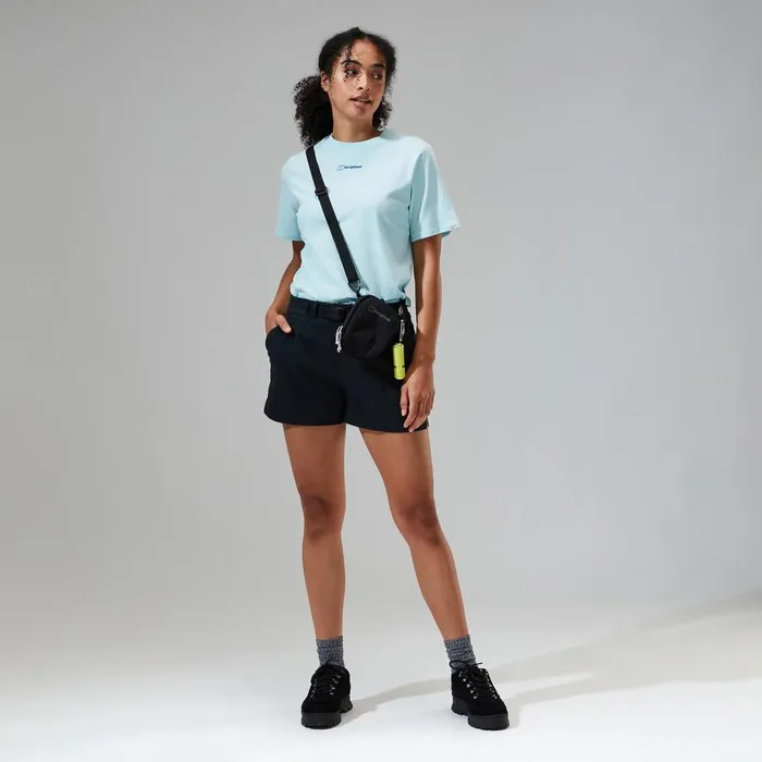 TShirts Women Berghaus Boyfriend Dolomites MTN Short Sleeve Tee Light Blue
