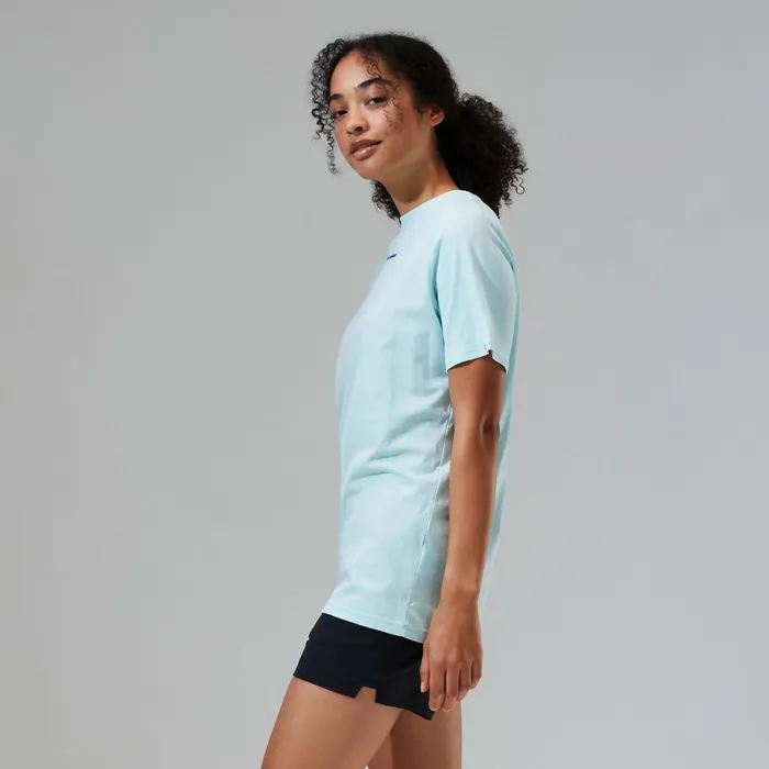TShirts Women Berghaus Boyfriend Dolomites MTN Short Sleeve Tee Light Blue TShirts Women Berghaus Boyfriend Dolomites MTN Short Sleeve Tee Light Blue