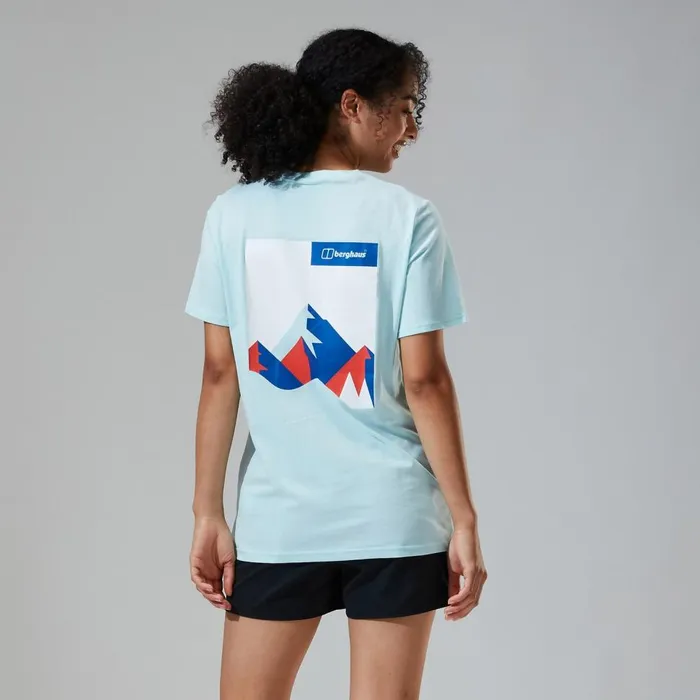 TShirts Women Berghaus Boyfriend Dolomites MTN Short Sleeve Tee Light Blue TShirts Women Berghaus Boyfriend Dolomites MTN Short Sleeve Tee Light Blue
