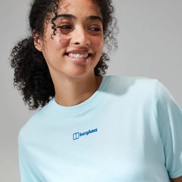 TShirts Women Berghaus Boyfriend Dolomites MTN Short Sleeve Tee Light Blue TShirts Women Berghaus Boyfriend Dolomites MTN Short Sleeve Tee Light Blue