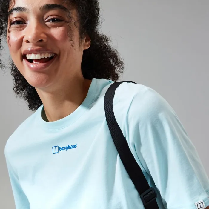 TShirts Women Berghaus Boyfriend Dolomites MTN Short Sleeve Tee Light Blue TShirts Women Berghaus Boyfriend Dolomites MTN Short Sleeve Tee Light Blue