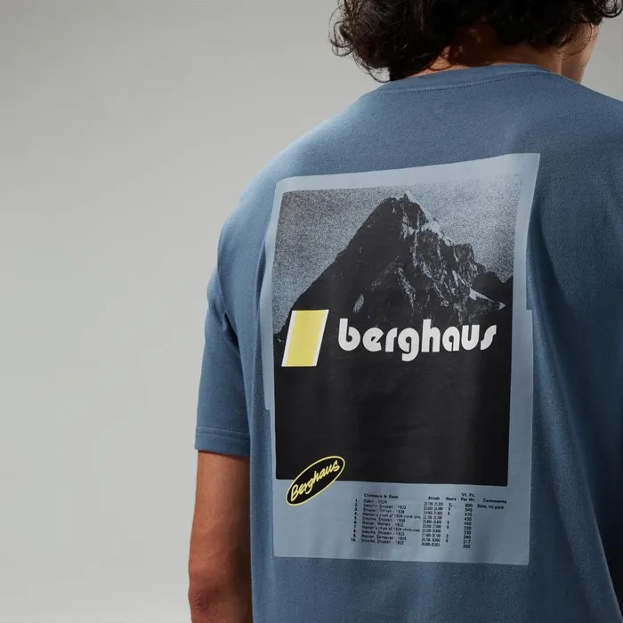 TShirts WomenMen Berghaus Climbing Record Short Sleeve TShirt Blue TShirts WomenMen Berghaus Climbing Record Short Sleeve TShirt Blue