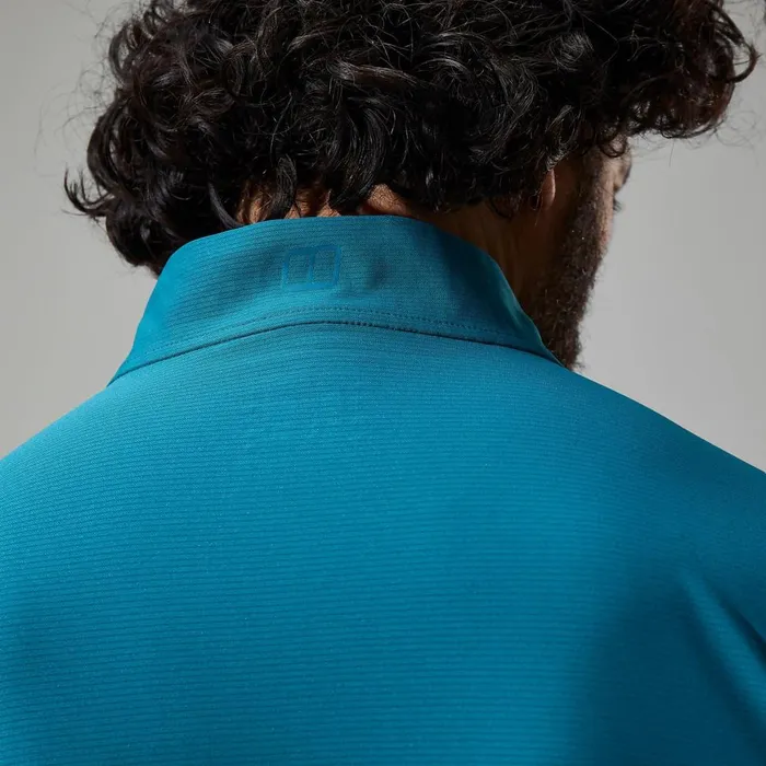 Technical Baselayers Men Berghaus 247 Half Zip Long Sleeve Tech Tee 8211 Turquoise