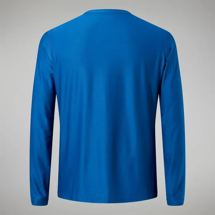 Technical Baselayers Men Berghaus 247 Tech Tee Long Sleeve Crew 8211 Blue