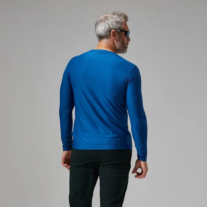 Technical Baselayers Men Berghaus 247 Tech Tee Long Sleeve Crew 8211 Blue